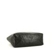 Prada Shopping shopping bag in black burnished leather - Detail D4 thumbnail