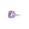 Mauboussin Gueule d'Amour ring in white gold and diamonds and in amethyst - 00pp thumbnail