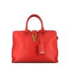 Yves Saint Laurent Chyc handbag in red leather - 360 thumbnail