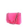 Chanel Timeless Maxi Jumbo handbag in pink quilted leather - 00pp thumbnail