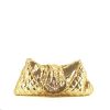 Bolsito de mano Chanel Pochette en lentejuelas doradas - 360 thumbnail