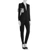 Borsa Chanel 2.55 in tweed bianco grigio e nero con decoro floreale - Detail D1 thumbnail