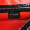 Dior Lady Dior large model bag worn on the shoulder or carried in the hand in black, red, pink and white tweed and black leather - Detail D4 thumbnail