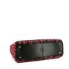 Bolso para llevar al hombro o en la mano Dior Lady Dior modelo grande en tweed negro, rojo, rosa y blanco y cuero negro - Detail D5 thumbnail
