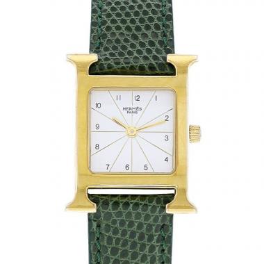 Orologio Hermes Heure H in oro placcato Ref :  HH1. 201 Circa  1990