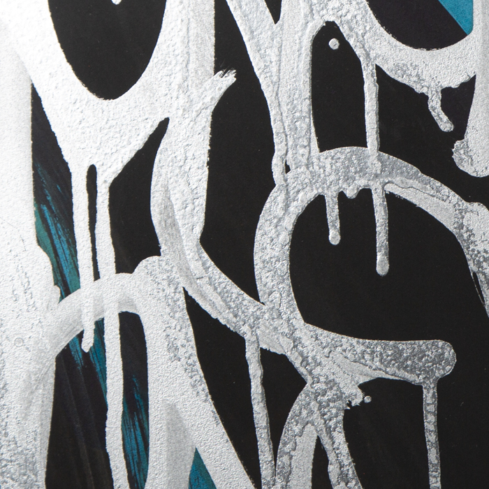 JonOne, "Chrome", acrylic on paper, signed, dated and framed, of 2020 - Detail D3