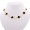 Van Cleef & Arpels Alhambra Vintage necklace in yellow gold and onyx - 360 thumbnail