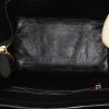 Bolso de mano Celine Luggage mini en cuero negro y color burdeos y ante beige - Detail D2 thumbnail