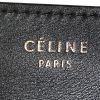 Bolso de mano Celine Luggage mini en cuero negro y color burdeos y ante beige - Detail D3 thumbnail
