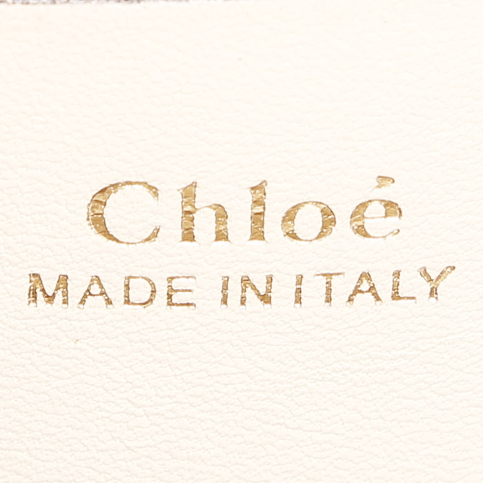 Chloé  Hayley shoulder bag  in beige leather - Detail D3