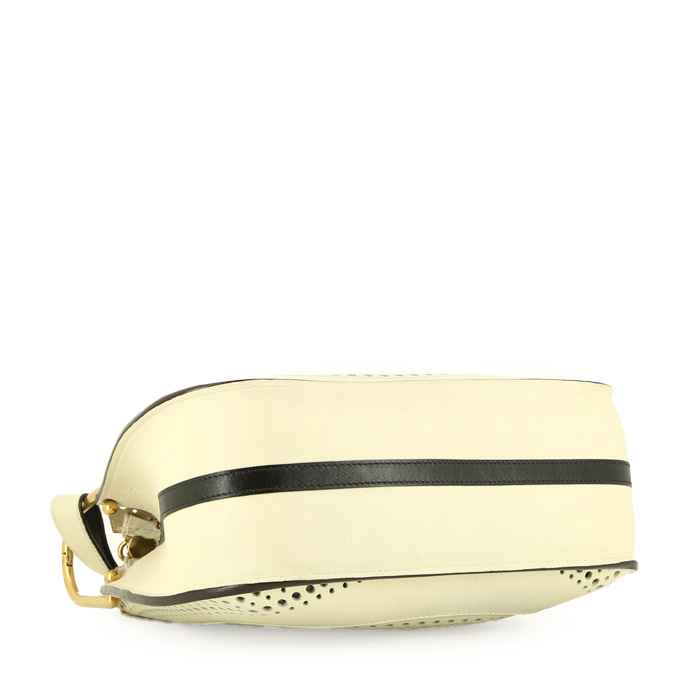 Chloé  Hayley shoulder bag  in beige leather - Detail D4