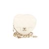 Chanel  Heart bag clutch-belt  in white quilted leather - 360 thumbnail