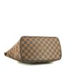 Louis Vuitton  Saleya handbag  in brown damier canvas  and brown leather - Detail D5 thumbnail