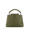 Louis Vuitton Capucines BB handbag in khaki grained leather - 360 thumbnail