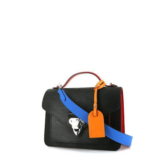 Louis Vuitton removable shoulder strap in black patent leather ref