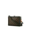 Louis Vuitton Soft Trunk shoulder bag in brown monogram canvas and black leather - 00pp thumbnail
