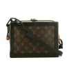 Louis Vuitton Soft Trunk shoulder bag in brown monogram canvas and black leather - 360 thumbnail