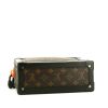Louis Vuitton Soft Trunk shoulder bag in brown monogram canvas and black leather - Detail D4 thumbnail
