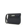 Hermès Sac à dépêches pochette pouch in dark blue togo leather - 00pp thumbnail