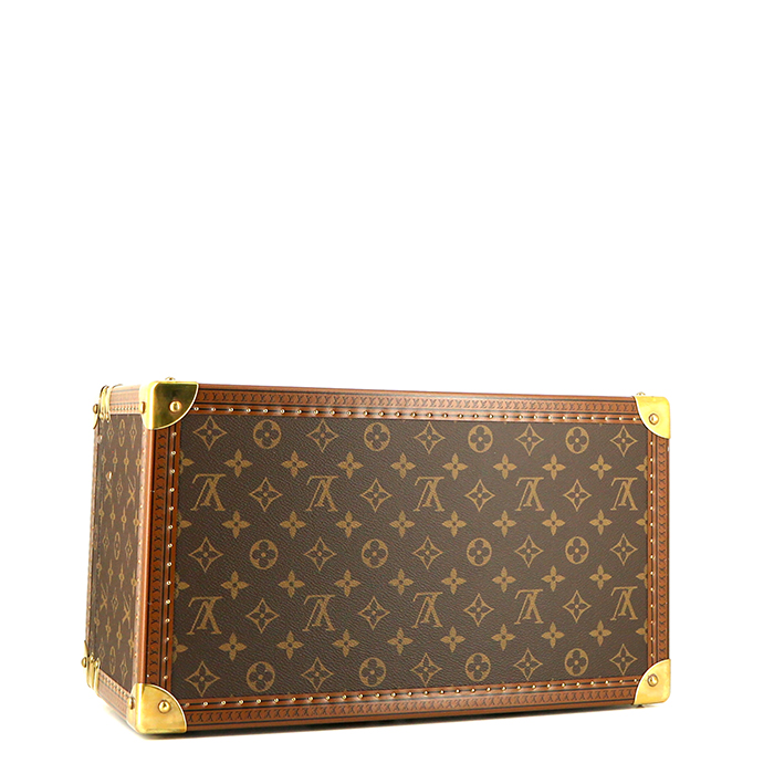 Vanity Louis Vuitton Boîte à Pharmacie en lona Monogram marrón y fibra vulcanizada - Detail D5