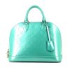 Louis Vuitton  Alma small model  handbag  in green monogram patent leather - 360 thumbnail