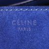 Céline Cabas Phantom shopping bag in suede and blue leather - Detail D3 thumbnail