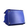 Shopping bag Céline Cabas Phantom in camoscio e pelle blu - Detail D4 thumbnail