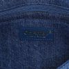 Chanel Timeless handbag in blue denim and white sheepskin - Detail D4 thumbnail