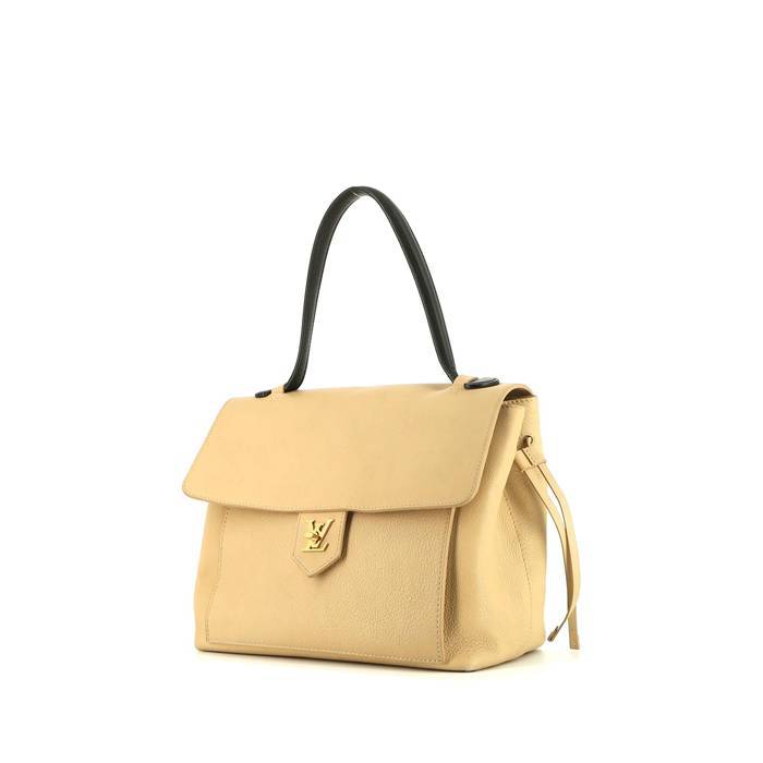 Louis Vuitton Lockme handbag in beige grained leather - 00pp