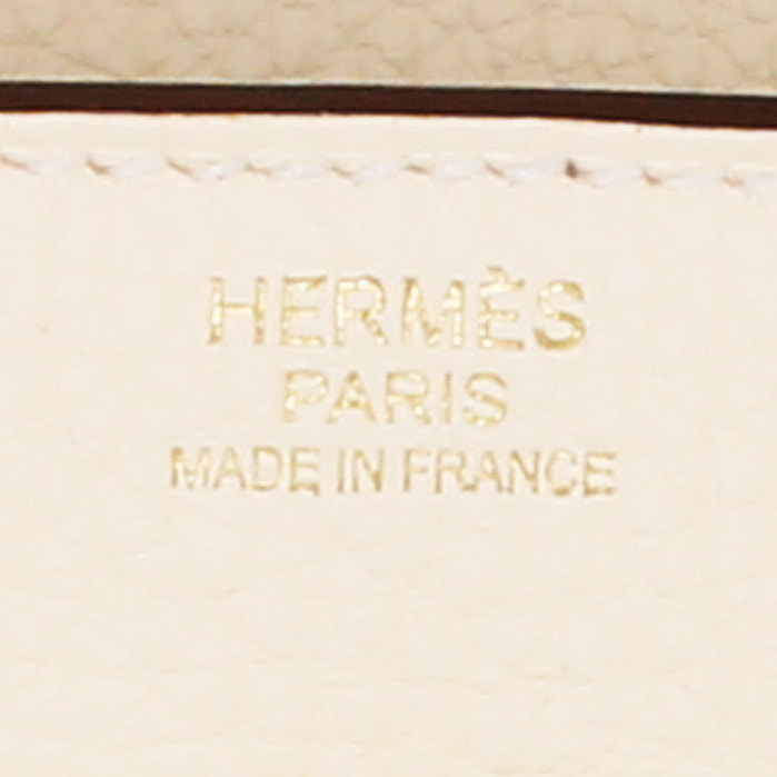 Hermes Birkin 30 cm handbag in Nata beige togo leather - Detail D3