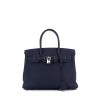 Bolso de mano Hermès  Birkin 30 cm en cuero togo azul oscuro - 360 thumbnail