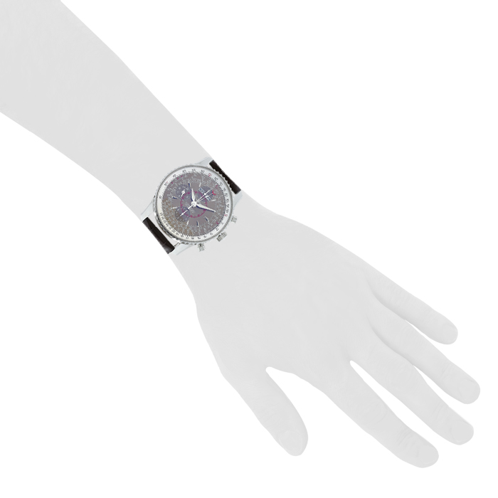 Montre Breitling Montbrillant Datora en acier Ref :  A21330 Vers 2009 - Detail D1