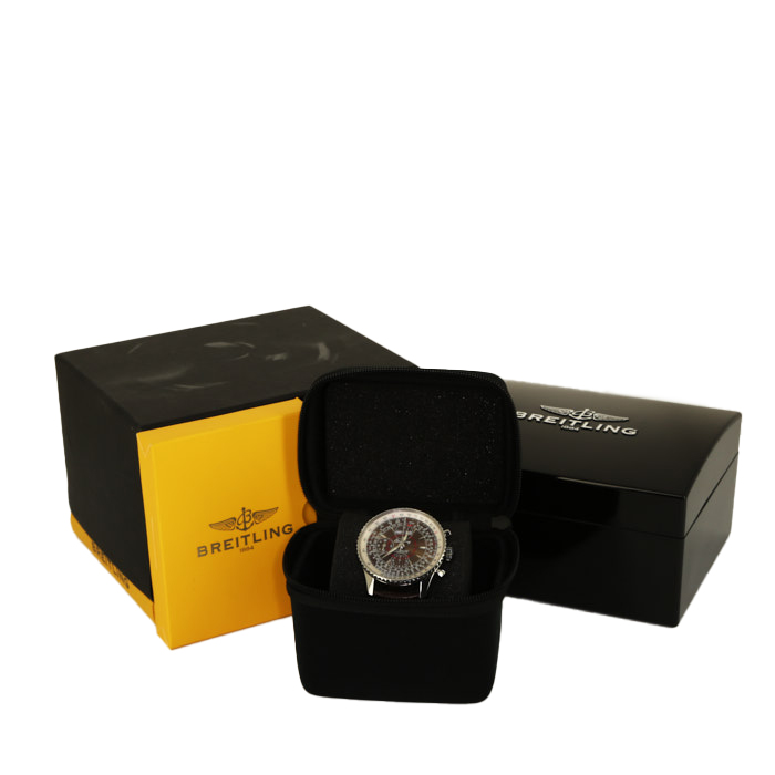 Orologio Breitling Montbrillant Datora in acciaio Ref : A21330 Circa 2009