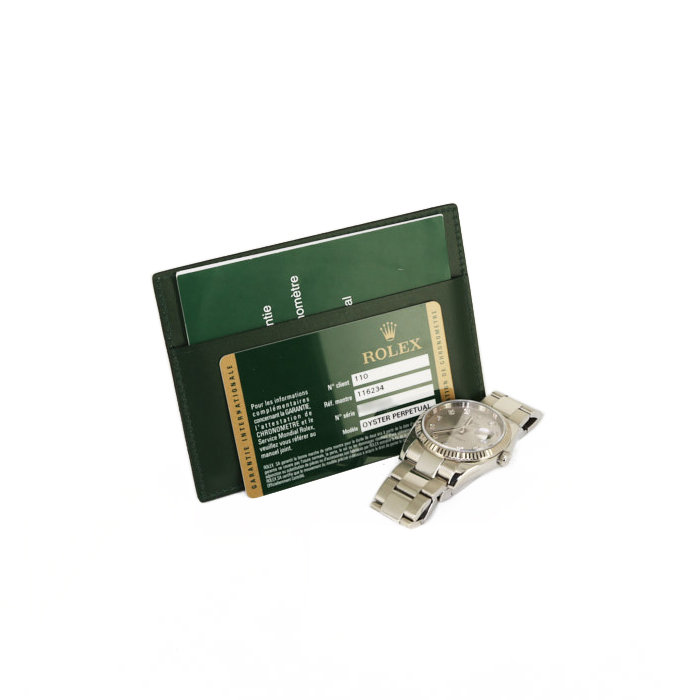 Rolex Datejust watch in stainless steel Ref:  116234 Circa  2010 - Detail D2