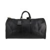 Bolsa de viaje Louis Vuitton  Keepall 55 en cuero Epi negro - Detail D1 thumbnail