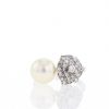 Anello Piaget Rose in oro bianco,  diamanti e perla coltivata - 360 thumbnail