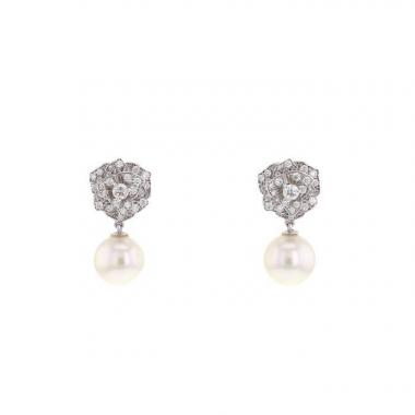 Second Hand Piaget Rose Earrings Collector Square