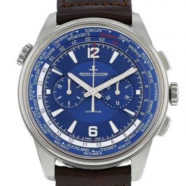 Montre Jaeger-LeCoultre Polaris Chronographe World Time en titane Ref :  844.T.C2.S Vers  2019