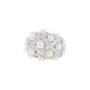 Anello Chanel Baroque modello grande in oro bianco,  perle e diamanti - 00pp thumbnail