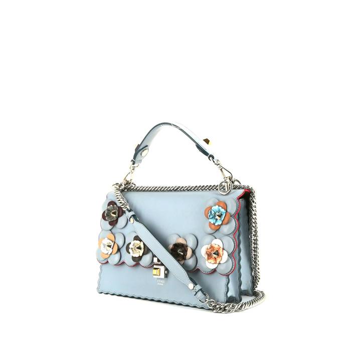 Fendi Kan I large model handbag in blue leather - 00pp