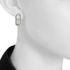 Paire de puces d'oreilles Hermès Chaîne D'ancre en argent - Detail D1 thumbnail