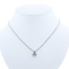 Collar Chopard Happy Diamonds Icon en oro blanco y diamantes - 360 thumbnail