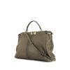 Fendi Peekaboo large model handbag in brown leather - 00pp thumbnail