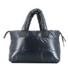Chanel Coco Cocoon handbag in navy blue canvas - 360 thumbnail