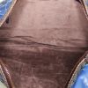 Bolso de mano Bottega Veneta Veneta en cuero intrecciato marrón oscuro, azul y verde - Detail D2 thumbnail