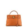 Hermes Kelly 32 cm handbag in gold Courchevel leather - 360 thumbnail
