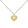 Poiray Coeur Secret small model pendant in yellow gold - 00pp thumbnail