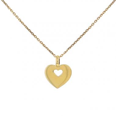 Pendentif Poiray Coeur Secret petit modèle en or jaune