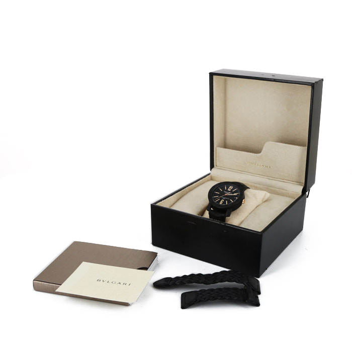 Orologio Bulgari Carbongold in  carbonio Ref :  BB40CL Circa  2017 - Detail D3