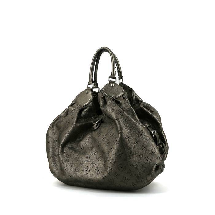 Louis Vuitton L handbag in anthracite grey mahina leather - 00pp